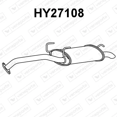 Silenciador posterior Hyundai ACCENT II · Hyundai ACCENT II Saloon