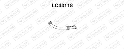 Tubo de escape VENEPORTE LC43118