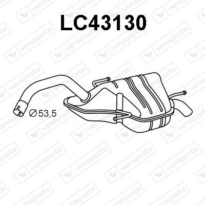 Silenciador posterior Lancia LYBRA · Lancia LYBRA SW