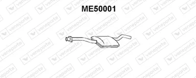 silenciador del medio Mercedes-Benz 123 T-Model · Mercedes-Benz 123 Saloon