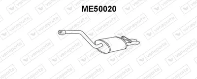 Silenciador posterior Mercedes-Benz 190