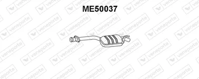 silenciador del medio Mercedes-Benz 190