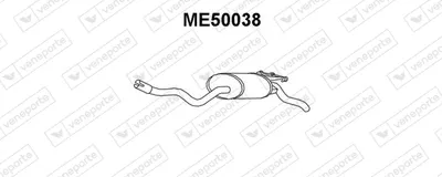 Silenciador posterior Mercedes-Benz 190