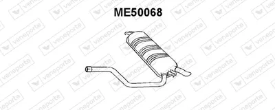 Silenciador posterior Mercedes-Benz 124 Saloon · Mercedes-Benz 124 T-Model · Mercedes-Benz E-CLASS