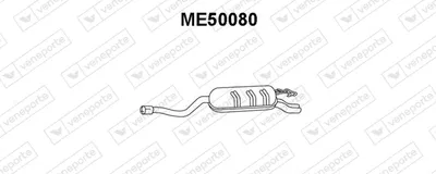 Silenciador posterior Mercedes-Benz 124 Coupe · Mercedes-Benz 124 Saloon