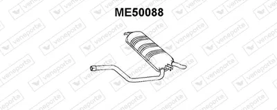 Silenciador posterior Mercedes-Benz 124 T-Model