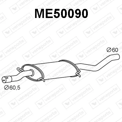 Presilenciador Mercedes-Benz VIANO · Mercedes-Benz VITO Bus · Mercedes-Benz VITO / MIXTO Van