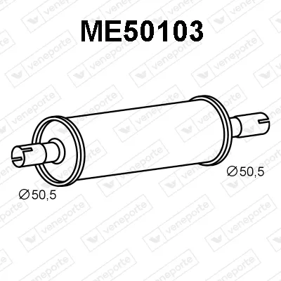 Silenciador posterior Mercedes-Benz T1 Bus · Mercedes-Benz T1 Van · Mercedes-Benz T1 Platform/Chassis