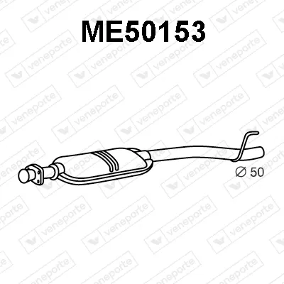 silenciador del medio Mercedes-Benz C-CLASS