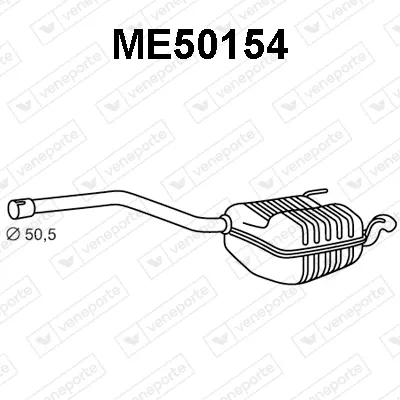 Silenciador posterior Mercedes-Benz C-CLASS · Mercedes-Benz C-CLASS T-Model