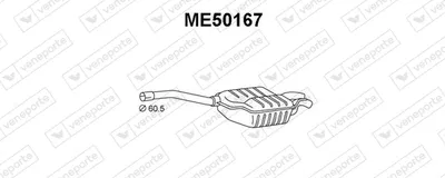 Silenciador posterior Mercedes-Benz 124 Convertible · Mercedes-Benz C-CLASS · Mercedes-Benz C-CLASS T-Model