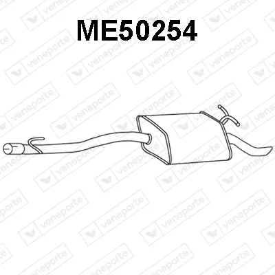 Silenciador posterior Mercedes-Benz E-CLASS