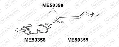 Silenciador posterior Mercedes-Benz A-CLASS