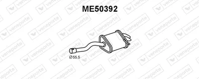 Silenciador posterior VENEPORTE ME50392