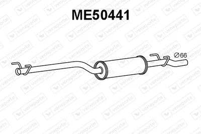 Silenciador posterior Mercedes-Benz SPRINTER 3-t Platform/Chassis · Mercedes-Benz SPRINTER 3,5-t Platform/Chassis · Mercedes-Benz SPRINTER 5-t Platform/Chassis