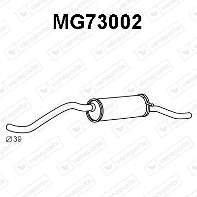 Silenciador posterior Austin METRO I Fastback