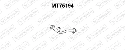 Tubo de escape VENEPORTE MT75194