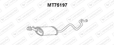 Silenciador posterior Mitsubishi L 300 III Bus · Mitsubishi L 300 III Van