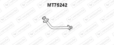 Tubo de escape VENEPORTE MT75242