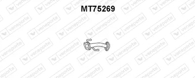 Tubo de escape VENEPORTE MT75269