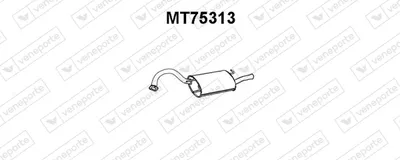 Silenciador posterior Mitsubishi GALANT VI Saloon