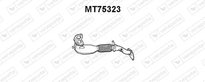 Tubo de escape VENEPORTE MT75323
