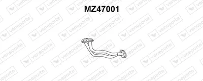 Tubo de escape VENEPORTE MZ47001