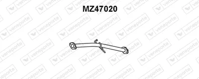 Tubo de escape VENEPORTE MZ47020