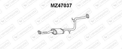 silenciador del medio Mazda 323 C IV