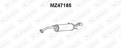 Silenciador posterior Mazda 626 IV Hatchback