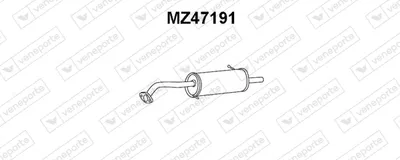 Silenciador posterior Mazda 323 S VI Saloon · Mazda 323 F VI Hatchback