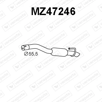 Silenciador posterior Mazda 3 · Mazda 3 Saloon