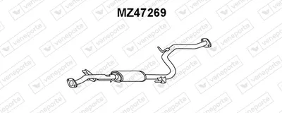 silenciador del medio VENEPORTE MZ47269
