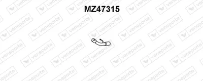 Tubo de escape VENEPORTE MZ47315