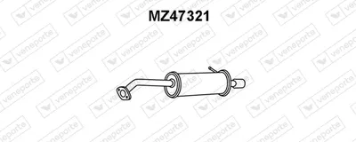 Silenciador posterior Mazda 323 S VI Saloon · Mazda 323 F VI Hatchback