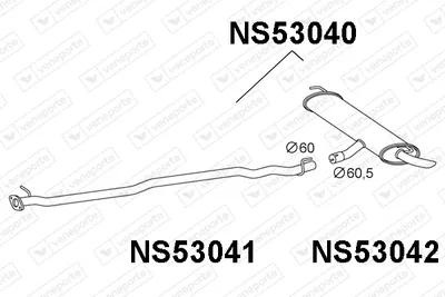 Silenciador posterior Nissan QASHQAI I