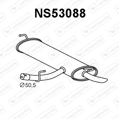 Silenciador posterior Nissan QASHQAI I