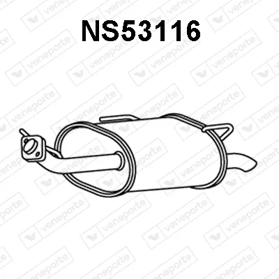 Silenciador posterior Nissan PRIMERA Traveller