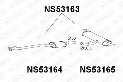 Silenciador posterior Nissan QASHQAI I