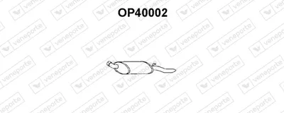 Silenciador posterior Opel CORSA A TR · Opel CORSA A Hatchback