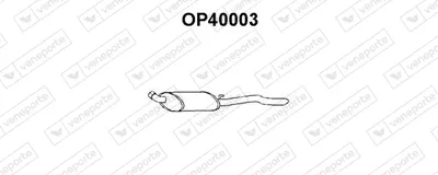 Silenciador posterior Opel CORSA A TR · Opel CORSA A Hatchback