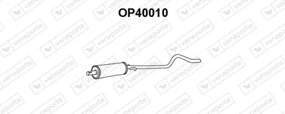 silenciador del medio Opel KADETT E · Opel KADETT E Hatchback
