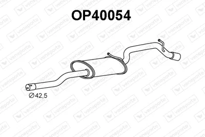 Silenciador posterior Opel AGILA · Vauxhall AGILA Mk I