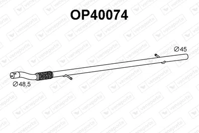 Tubo de escape VENEPORTE OP40074