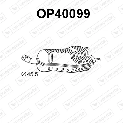 Silenciador posterior Opel ZAFIRA / ZAFIRA FAMILY B · Opel ZAFIRA B Box Body/MPV · Vauxhall ZAFIRA Mk II
