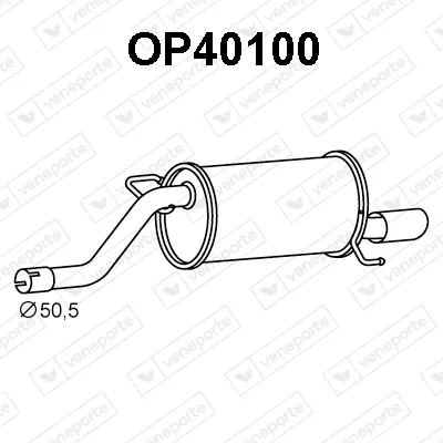 Silenciador posterior Opel CORSA D · Vauxhall CORSA Mk III