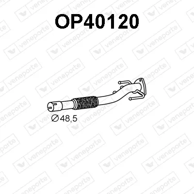 Tubo de escape Opel CORSA D · Opel CORSA D Hatchback Van · Vauxhall CORSA Mk III