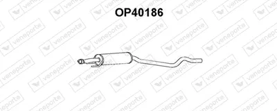 silenciador del medio Opel ASTRA F Saloon · Opel ASTRA F Hatchback · Opel ASTRA F Estate