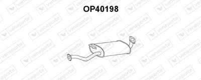 silenciador del medio Opel FRONTERA B