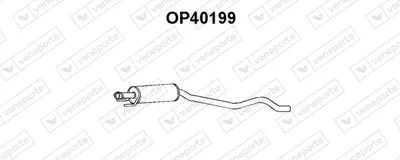silenciador del medio Opel ASTRA F Hatchback